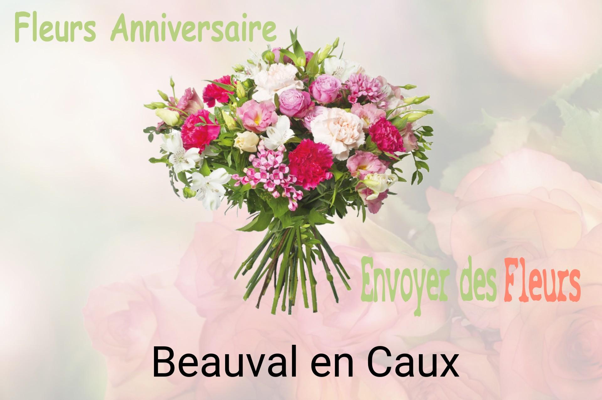 Bouquet de fleurs d’anniversaire livré à Beauval-en-Caux